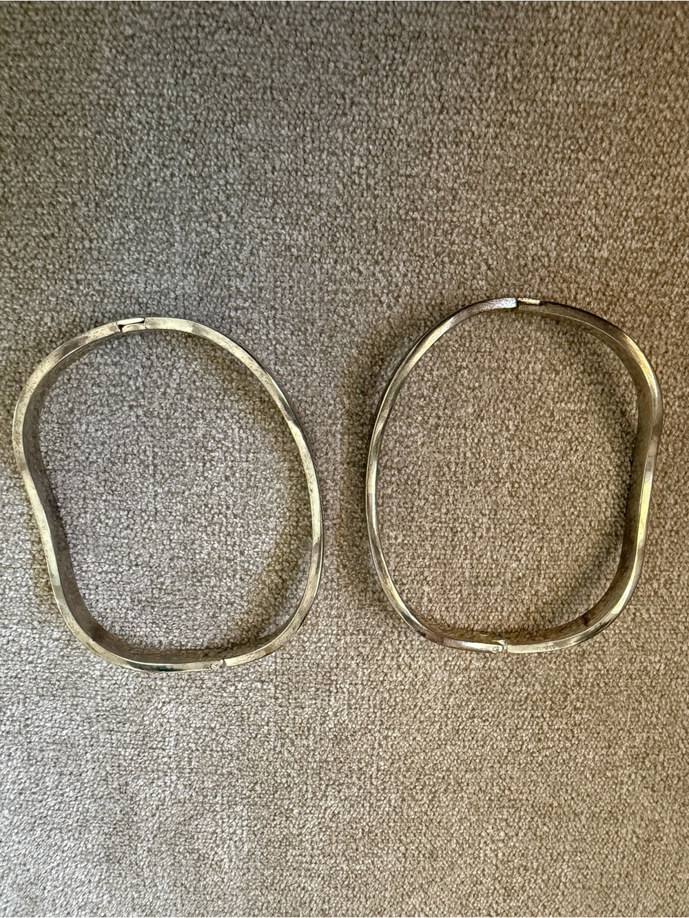 Gold-Tone Oval Hinged Bangle Bracelet Set - Women's Jewelry